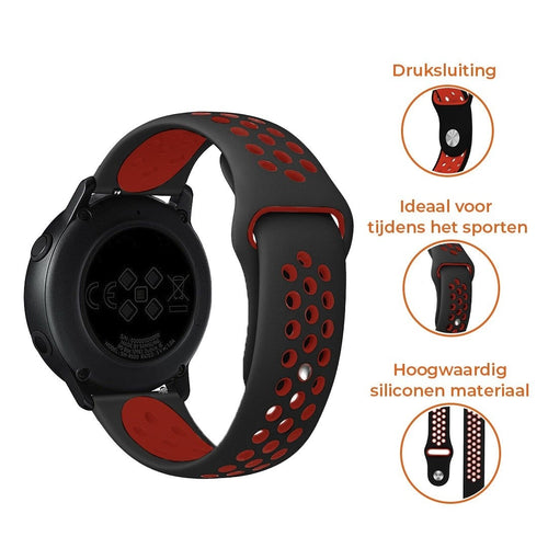 Suunto 9 Peak Sport Strap (Black/Red)