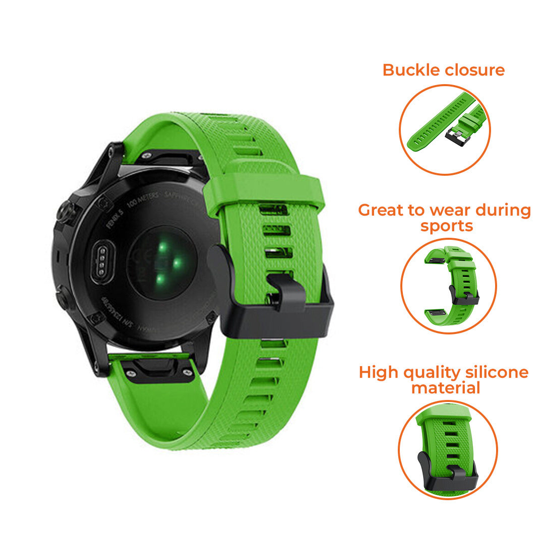 7424916975901_Garmin Fenix 5 6_Siliconen_Groen_Kenmerk_EN