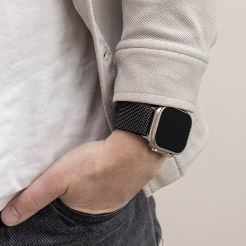 Apple Watch Ultra Titanium Milanese Strap (Black)