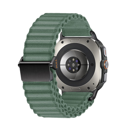 Samsung Galaxy Watch Ultra Outdoor Nylon Strap (Dark Green)