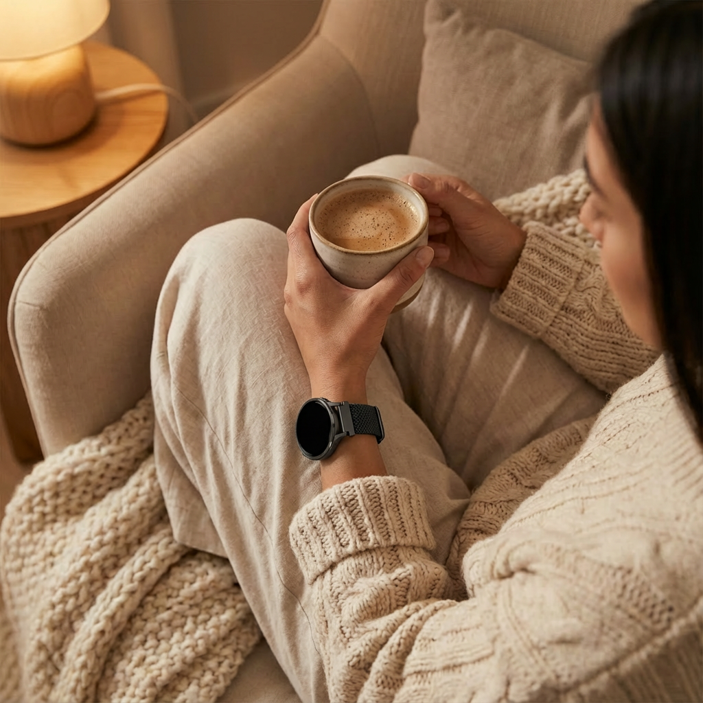 Bandz Garmin Venu 2s Adjustable Braided Strap (Black)