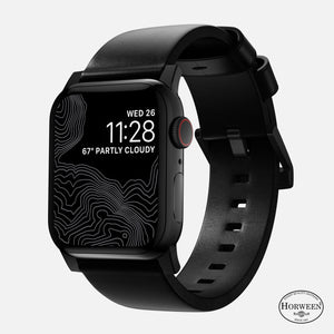Nomad Modern Apple Watch Leather Strap (Black)
