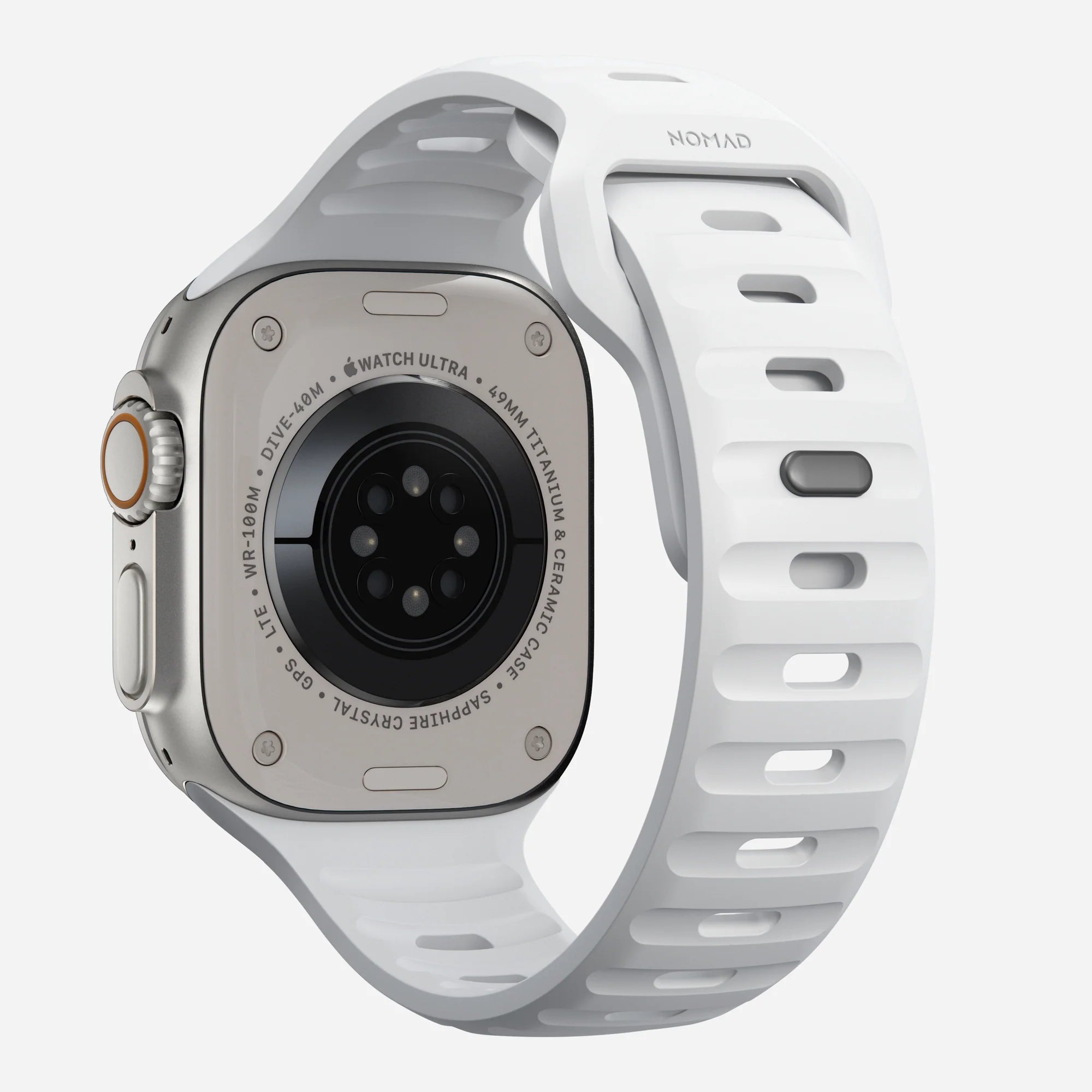 Nomad Sport Apple Watch Silicone Strap (White)
