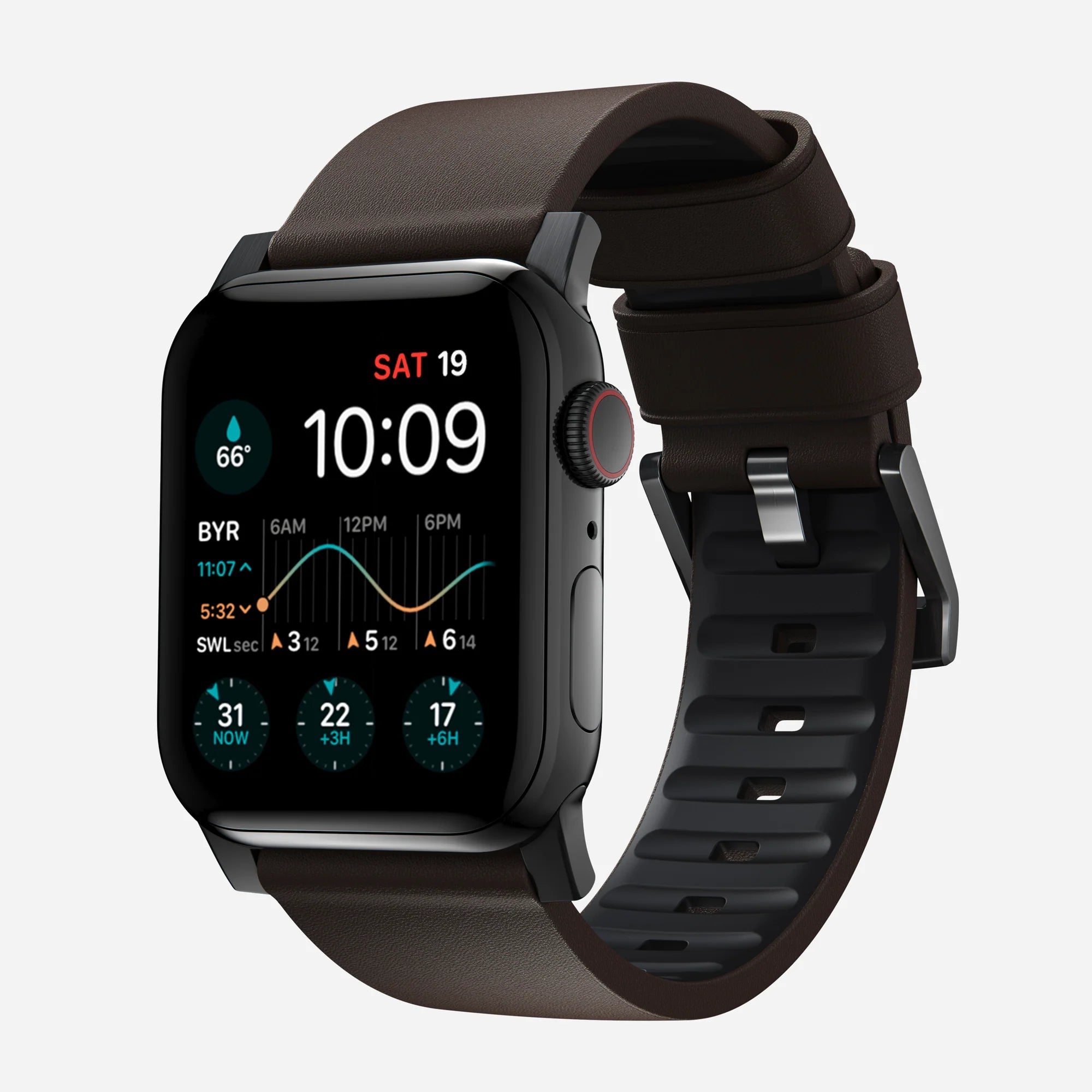 Nomad Active Pro Apple Watch Hybrid Strap (Brown/Black)