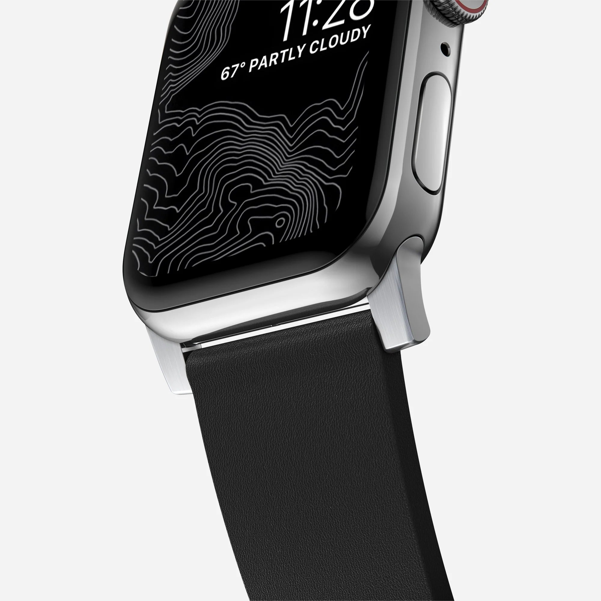 Nomad Active Pro Apple Watch Hybrid Strap (Black/Silver)