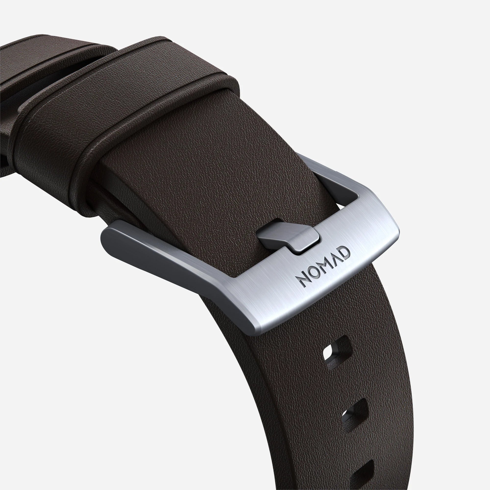 Nomad Active Pro Apple Watch Hybrid Strap (Brown/Silver)