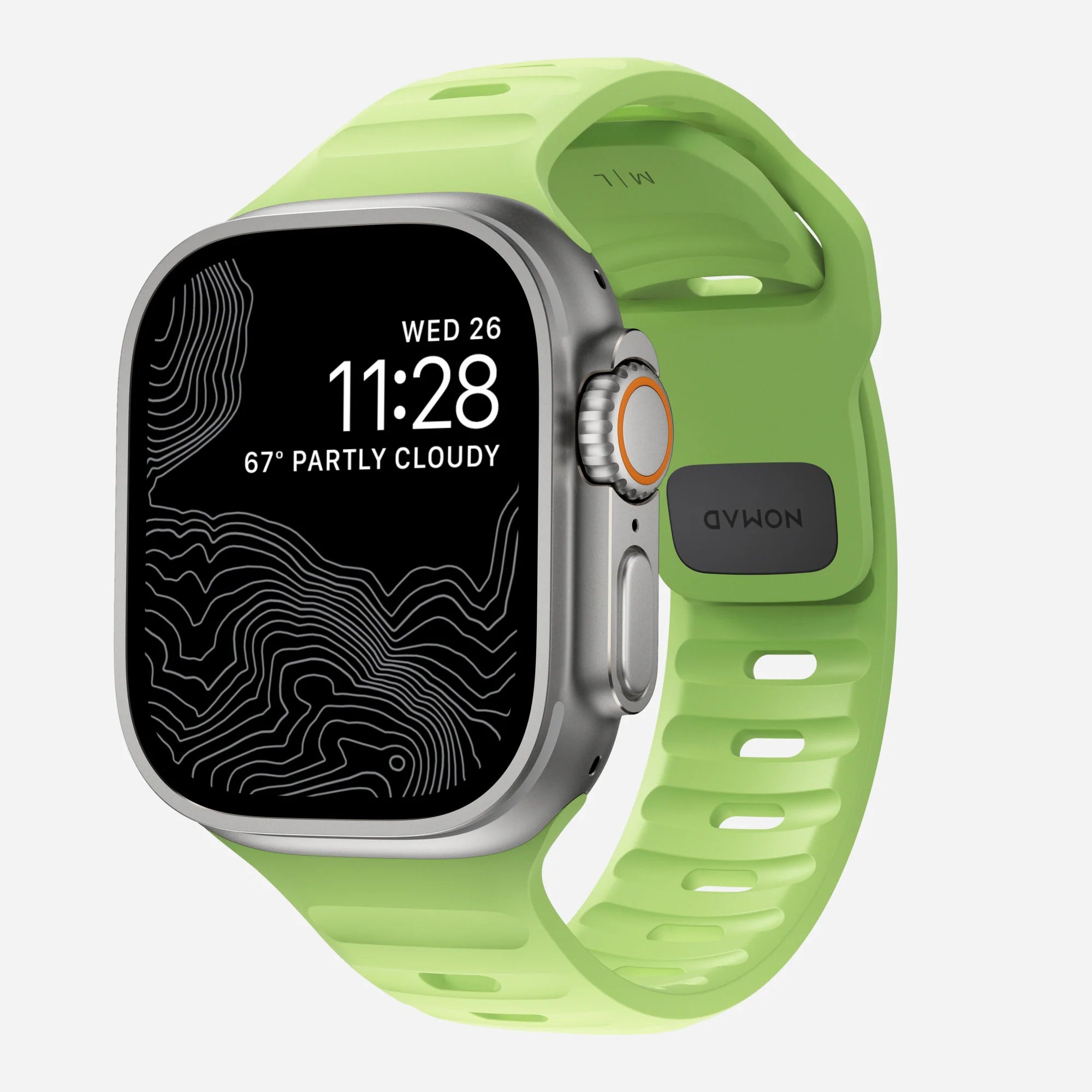 Nomad Sport Apple Watch Silicone Strap (Glow 2.0)