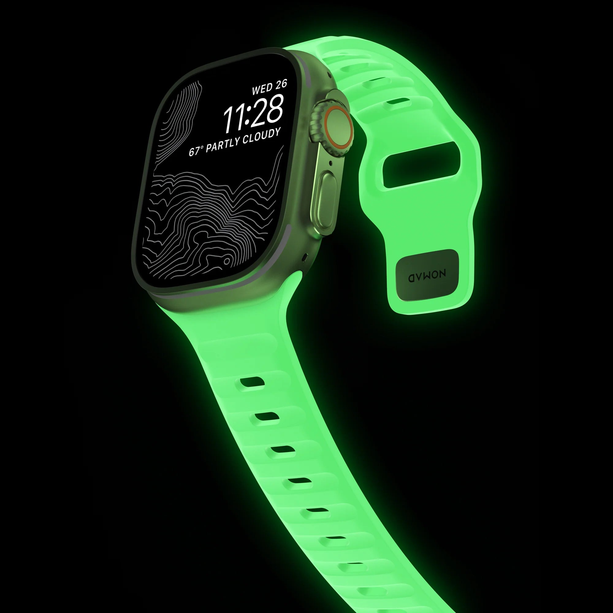 Nomad Sport Apple Watch Silicone Strap (Glow 2.0)