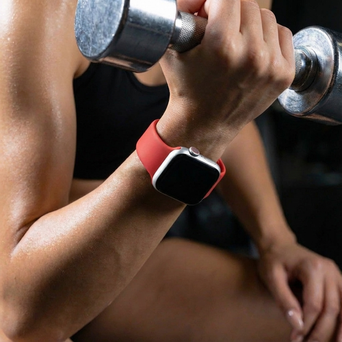 Apple Watch Silicone Strap (Red)