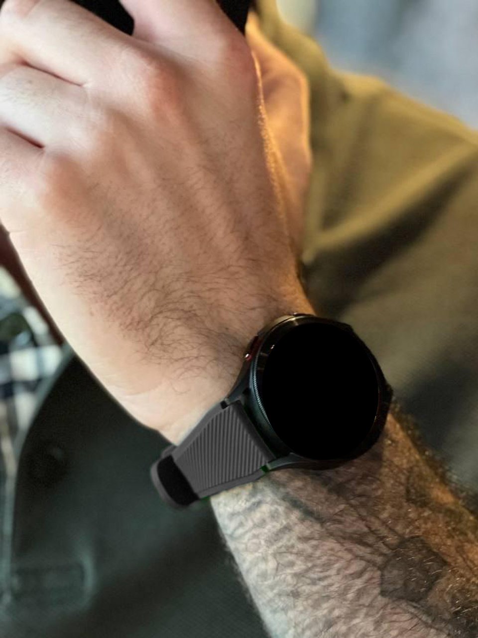Polar Grit X Pro Silicone Strap with Buckle (Black)