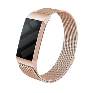Fitbit Charge 3 Milanese Strap (Rose Gold)