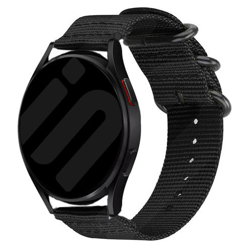 Withings ScanWatch Nova Nylon Buckle Strap (Black)