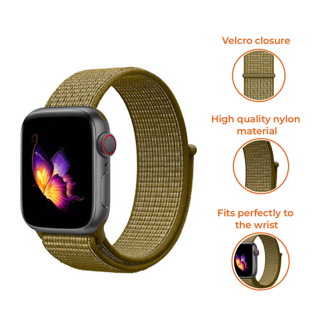 8720391664255_Apple Watch_Nylon_Olijf_Kenmerk_EN