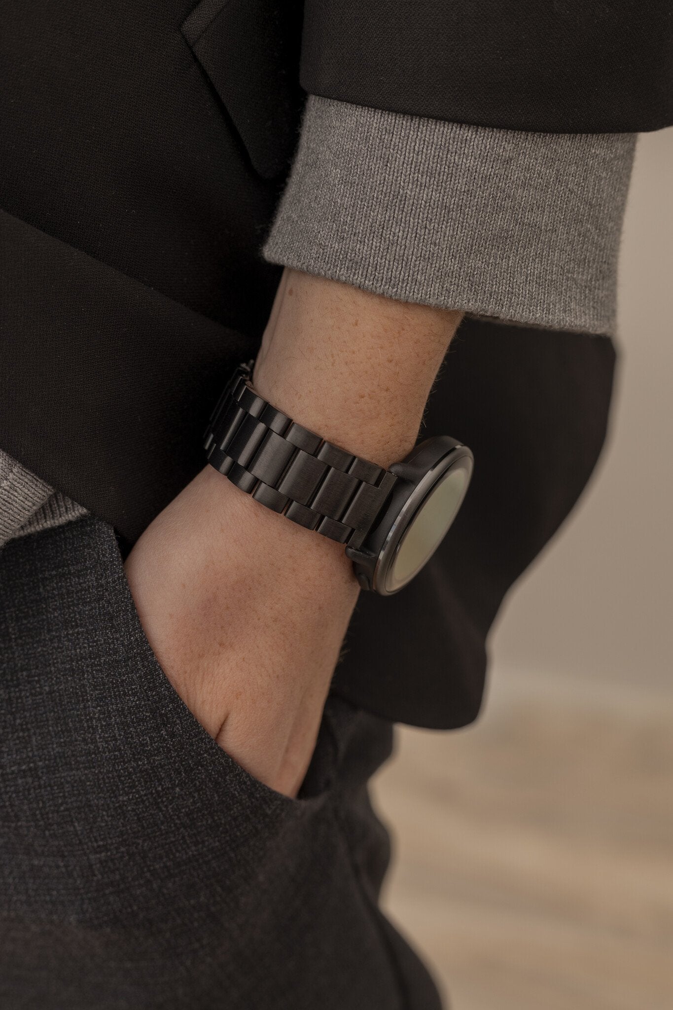 Samsung Galaxy Watch FE Steel Strap (Black)