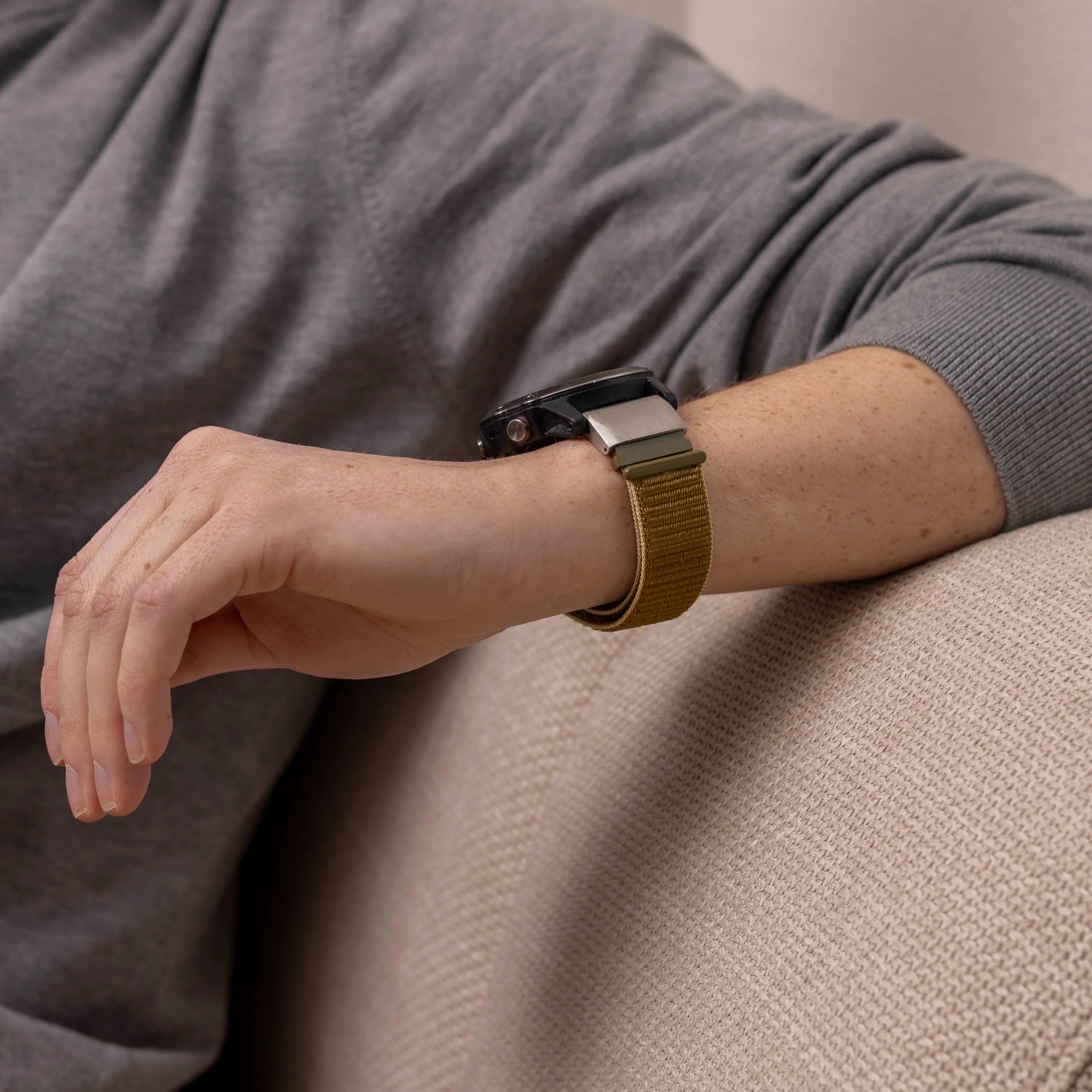 Garmin Fenix 7 Nylon Strap (Olive Green)