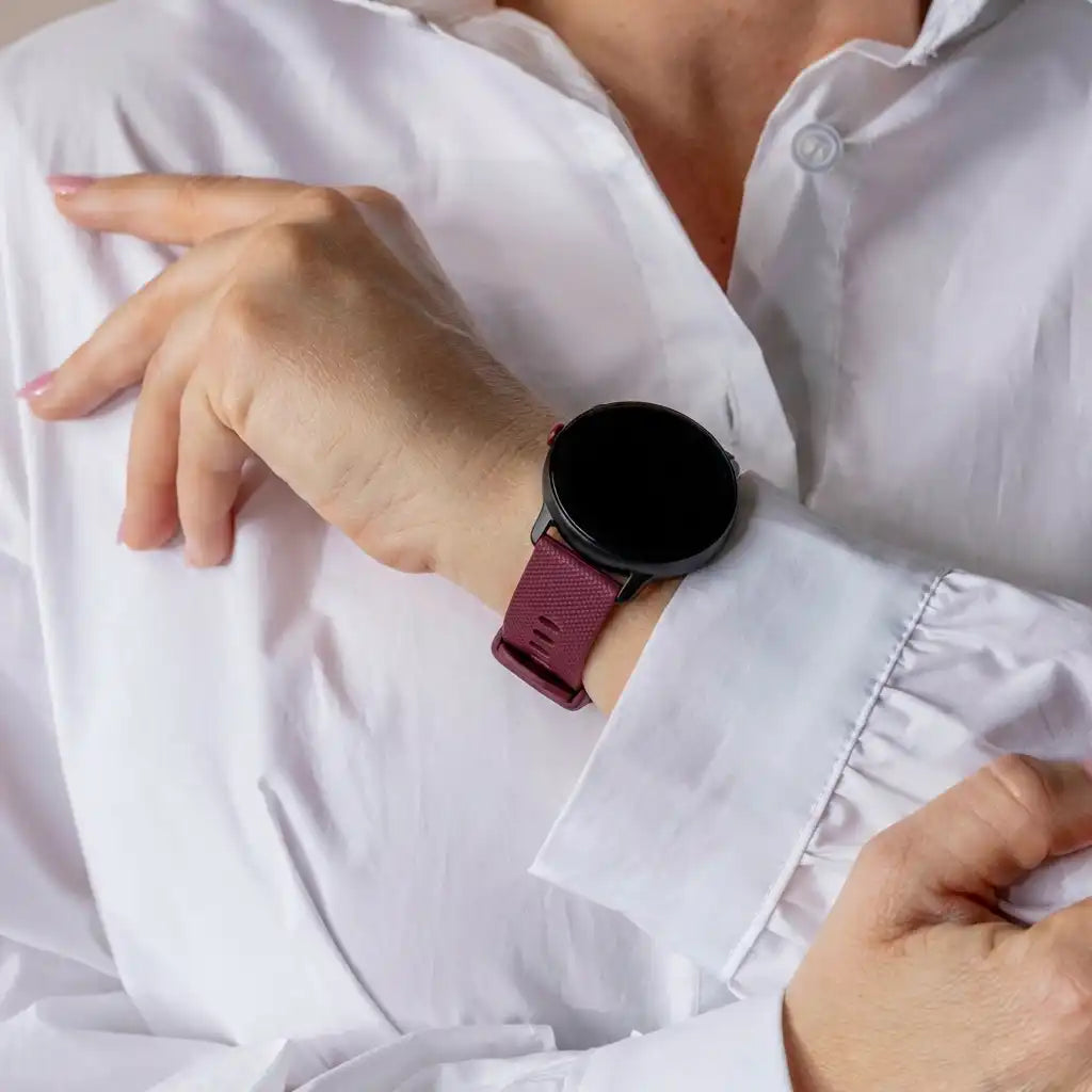 Polar Grit X2 Pro Premium Silicone Strap (Wine Red)