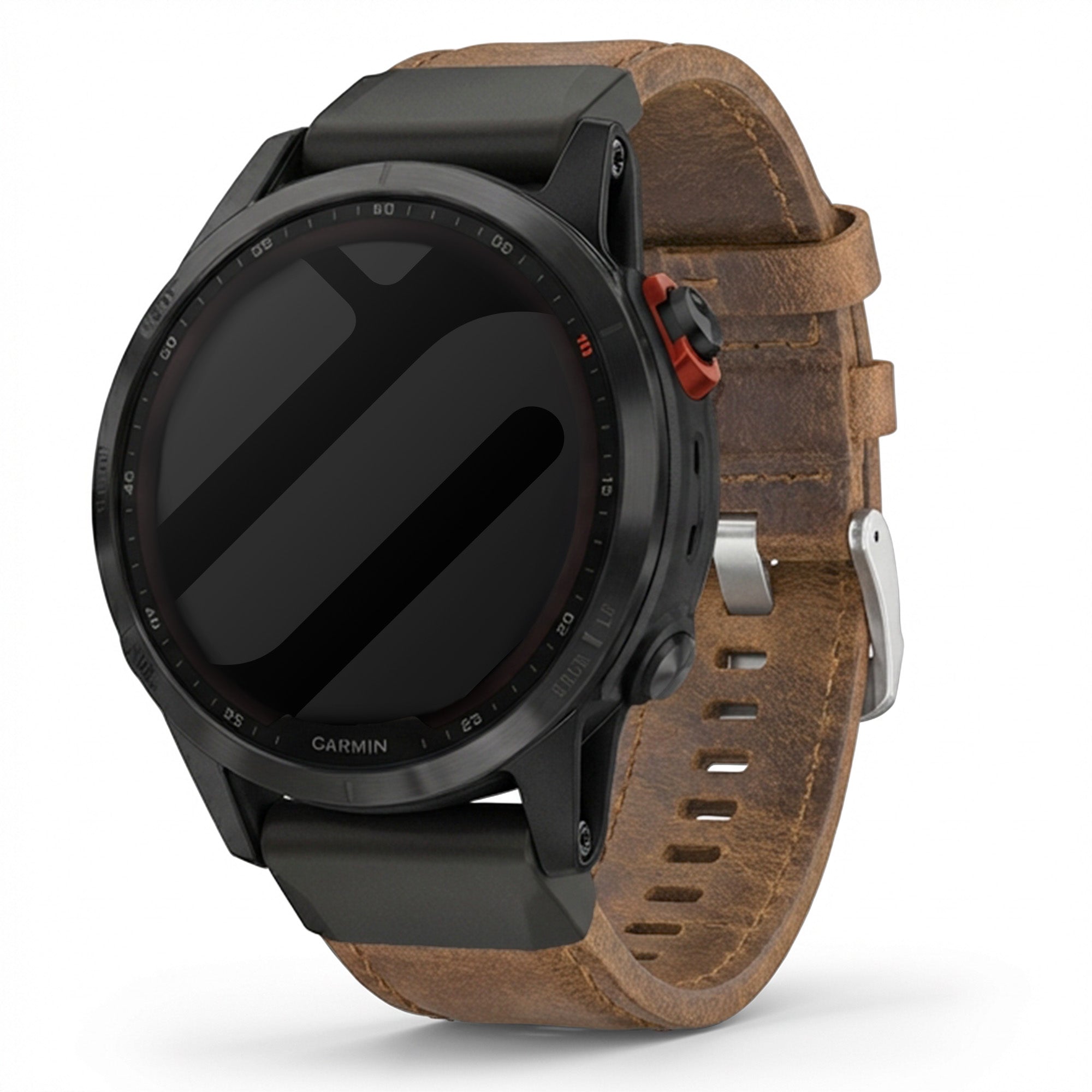 Garmin Fenix 7 Leather Strap (Brown)