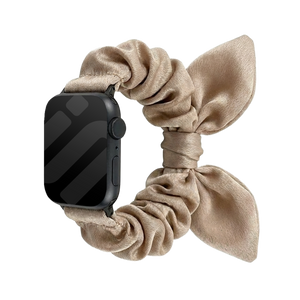 Apple Watch Scrunchie Butterfly Strap (Beige)