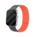 Apple Watch Magnetic Silicone Strap (Grey/Orange)