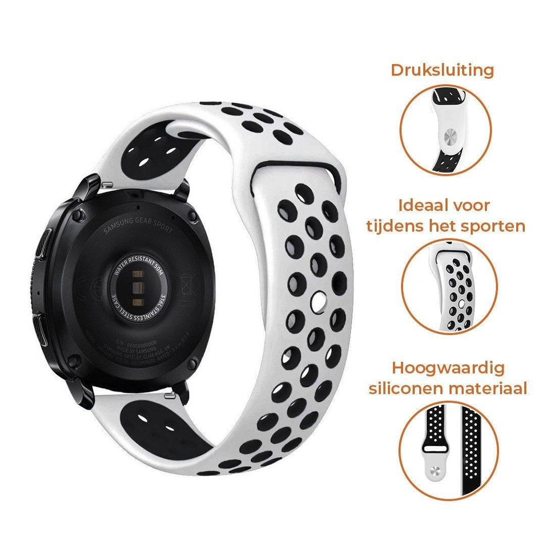 Suunto 9 Peak Pro Sport Strap (White/Black)