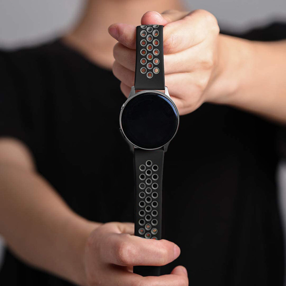 Samsung Galaxy Watch 3 41mm Sport Strap (Black/Grey)