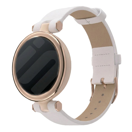 Garmin Lily Leather Strap (White)