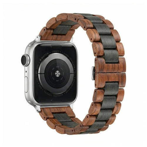 Apple Watch Ultra Wood Strap (Auburn/Black)