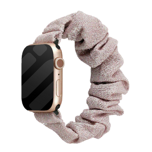 Apple Watch Scrunchie Strap (Shiny Pink)
