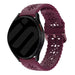 Samsung Galaxy Watch 7 - 44mm Patterned Silicone Strap (Wine Red)