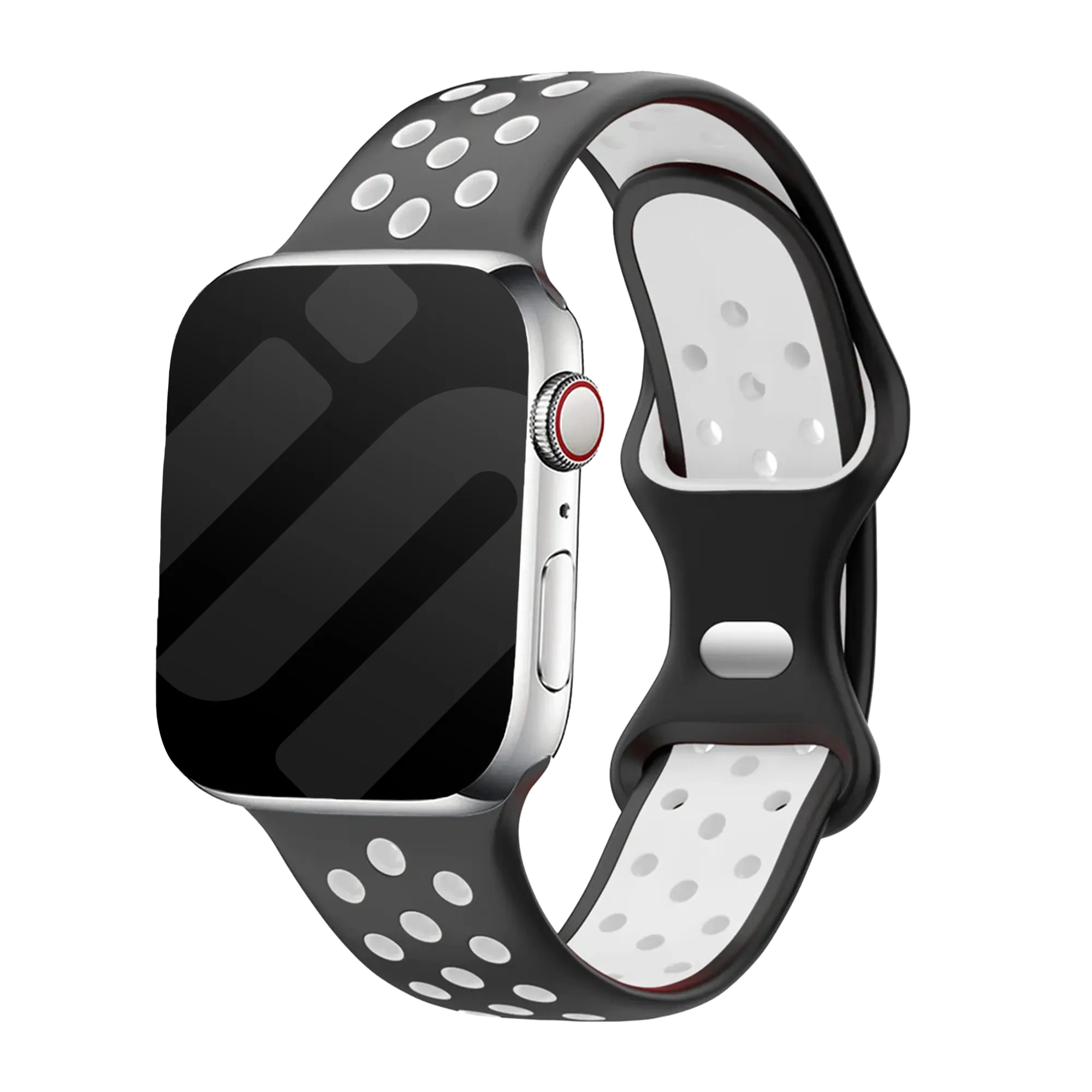 Apple Watch Sport Strap Classic (Black/White)