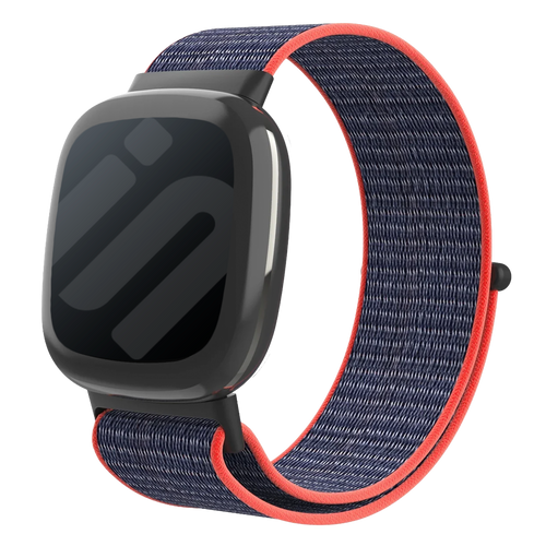 Fitbit Sense 2 Nylon Strap (Pink/Indigo)