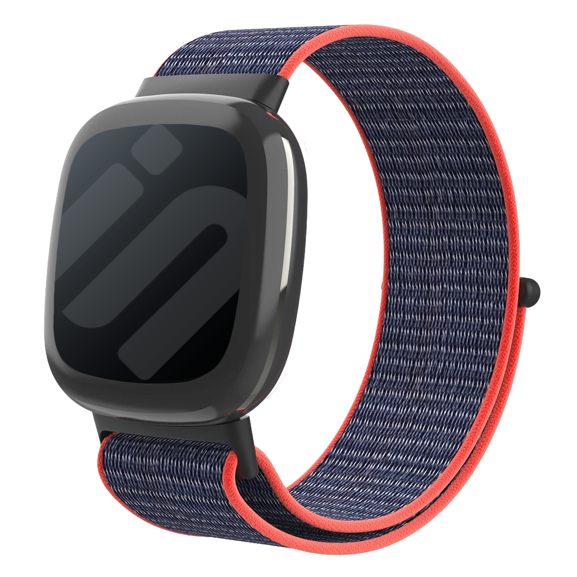 Fitbit Sense 2 Nylon Strap (Pink/Indigo)