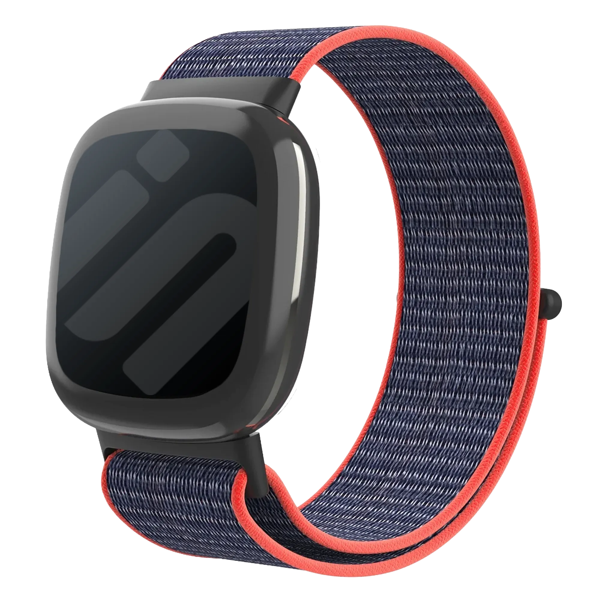 Fitbit Sense 2 Nylon Strap (Pink/Indigo)
