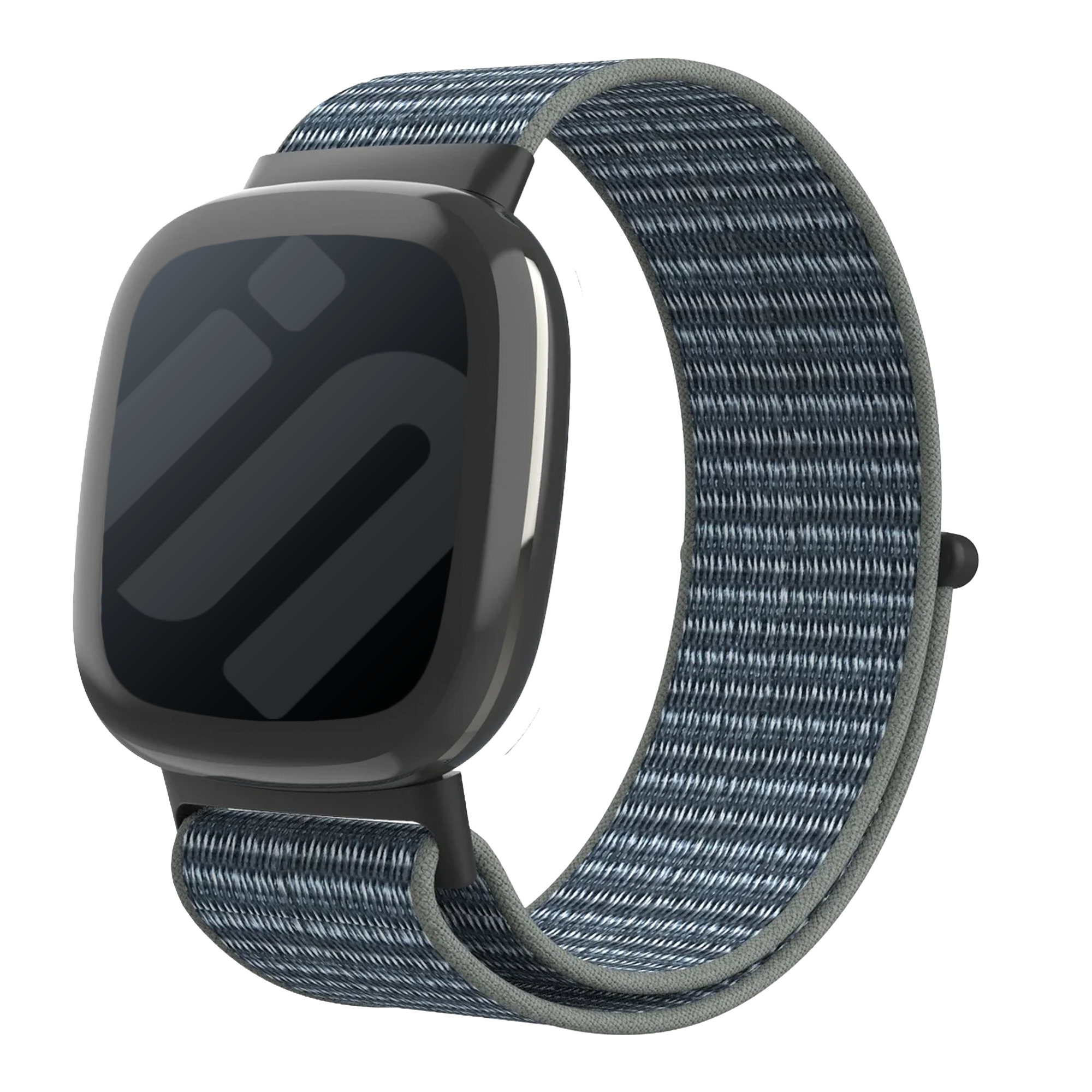 Fitbit Sense 2 Nylon Strap (Grey/Green)