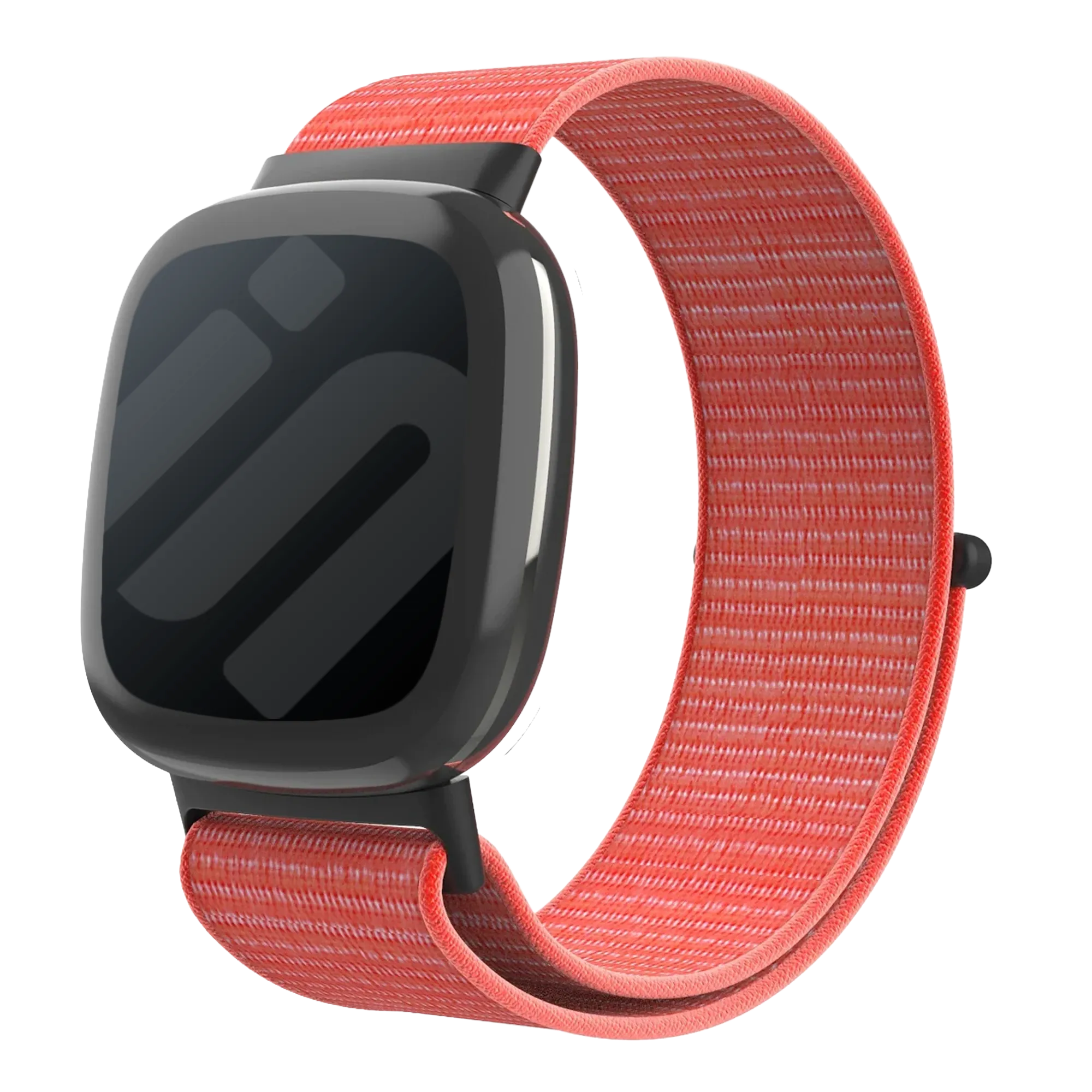 Fitbit Versa 4 Nylon Strap (Orange)