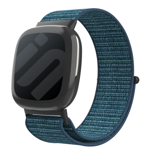 Fitbit Versa 4 Nylon Strap (Blue)