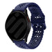 Withings ScanWatch Nova Patterned Silicone Strap (Dark Blue)