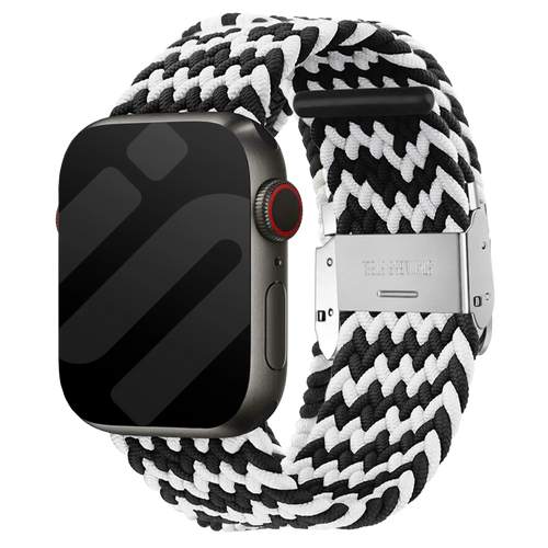 Apple Watch Braided Strap (Black/White)
