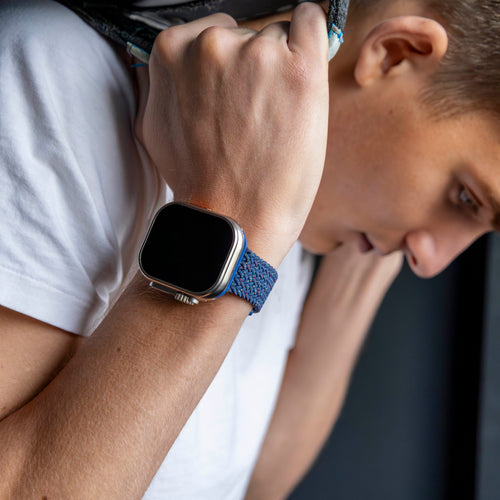 Apple Watch Braided Strap (Blue-Gray-Mix)
