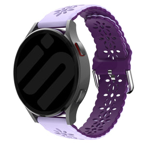 Amazfit Bip 3 (Pro) Patterned Silicone Strap (Lilac/Purple)