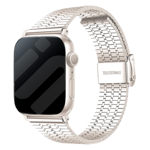 Apple Watch Fine Steel Strap (Starlight)