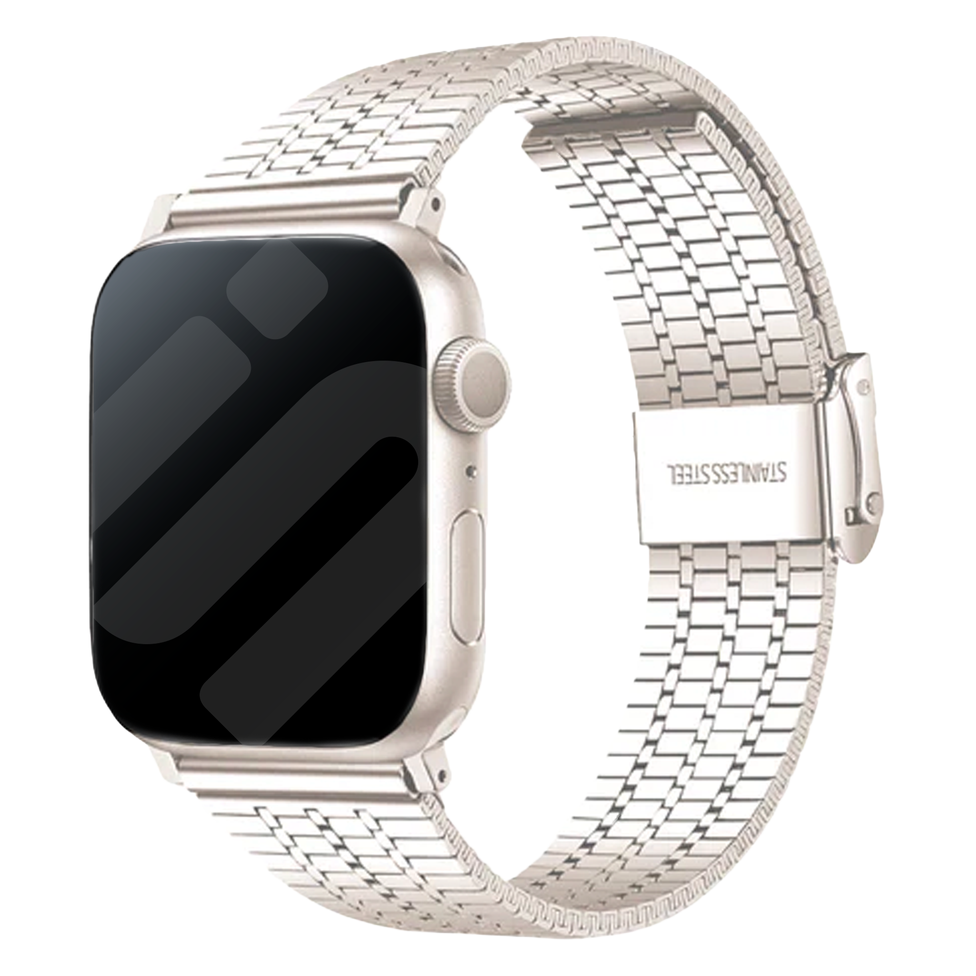 Apple Watch Fine Steel Strap (Starlight)