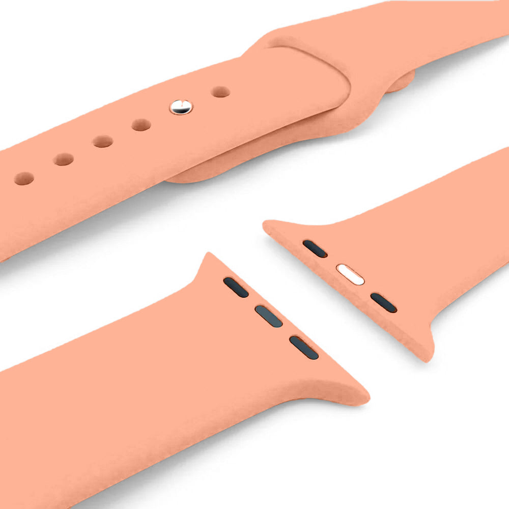 Apple Watch Silicone Strap (Orange-Pink) - 38/40/41mm