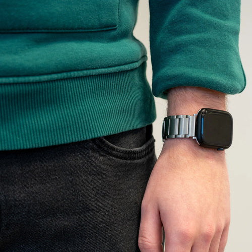 Bandz Apple Watch Ultra Titanium Strap 'Classic' (Silver)