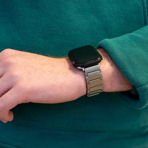 Bandz Apple Watch Ultra Titanium Strap 'Classic' (Silver)