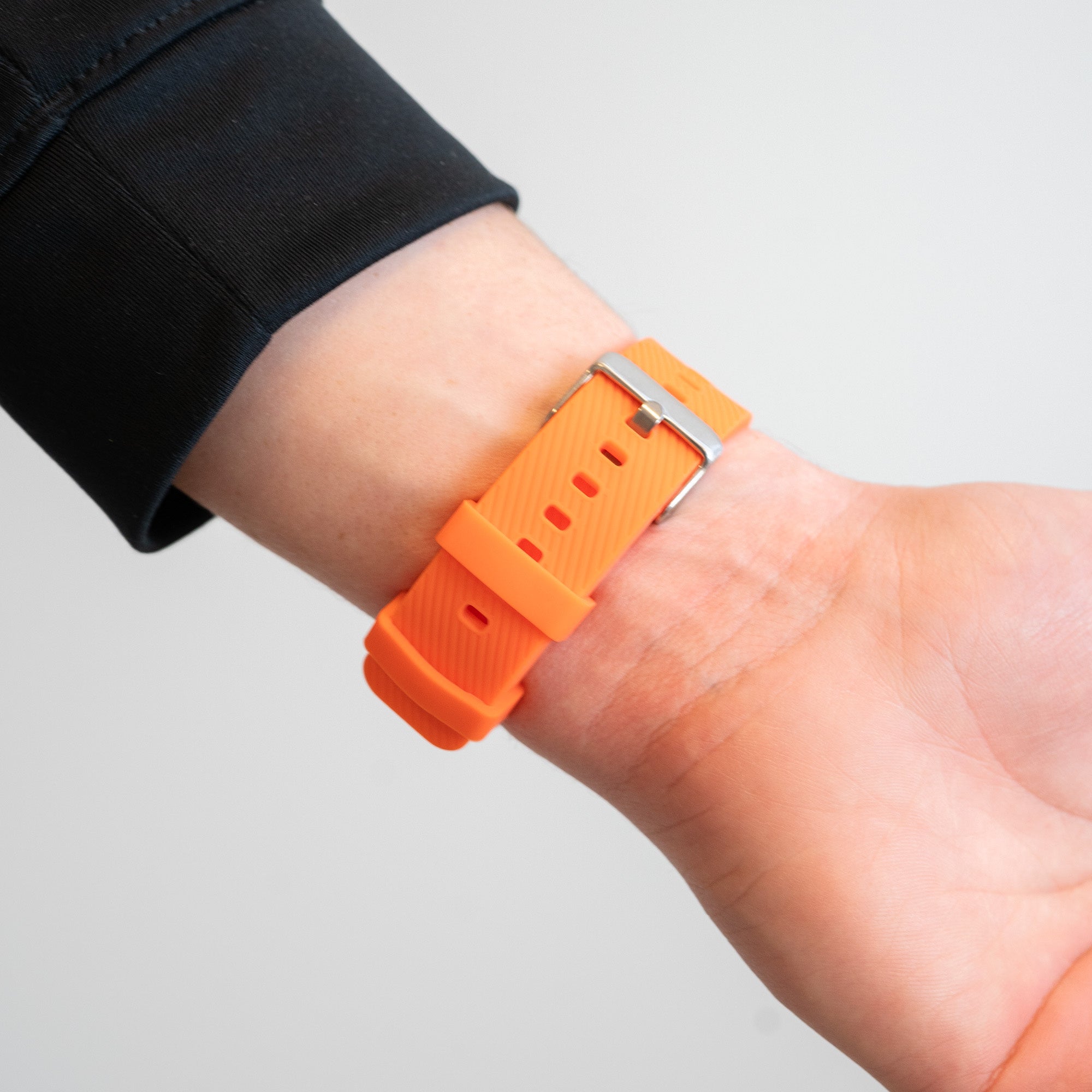 Bandz Amazfit Active 2 Silicone Strap 'Deluxe' (Orange)