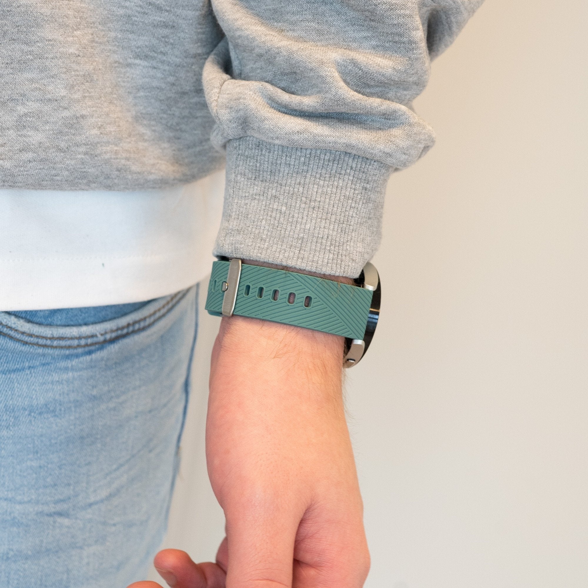 Bandz Coros Apex 42mm Silicone Strap 'Deluxe' (Pine Green)