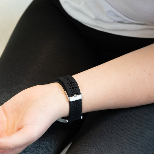 Bandz Coros Apex 2 Patterned Silicone Strap (Black)