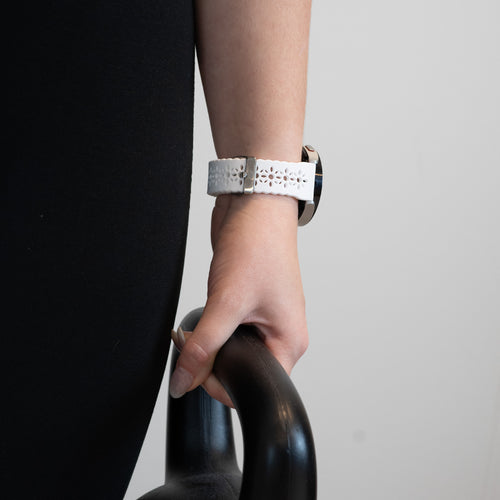 Bandz Maoo Ventura Patterned Silicone Strap (White)