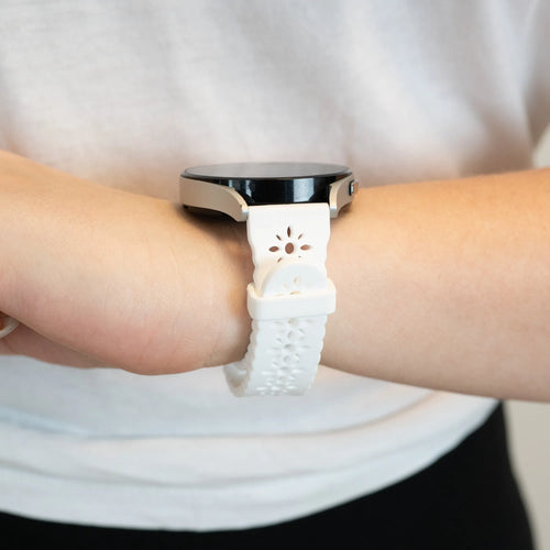 Bandz Maoo Ventura Patterned Silicone Strap (White)